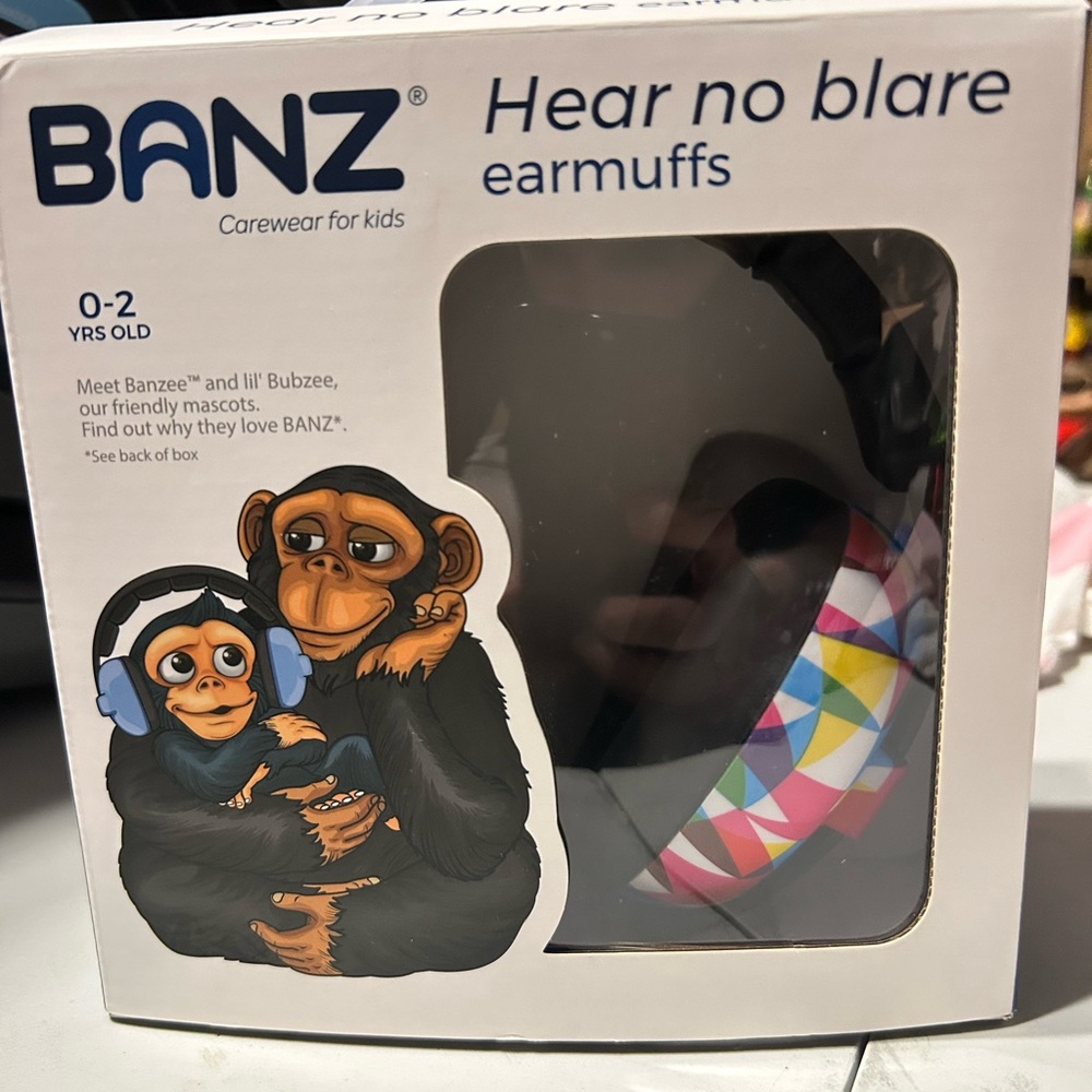 Baby Banz earmuffs - rainbow - new in box